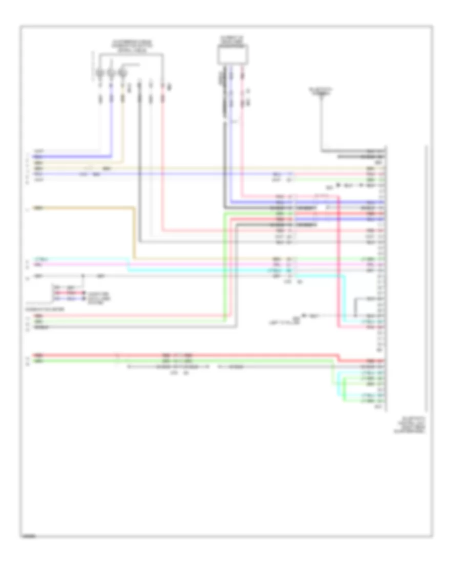 Base Radio Wiring Diagram, without Navigation (3 of 3) for Nissan Leaf SL 2013