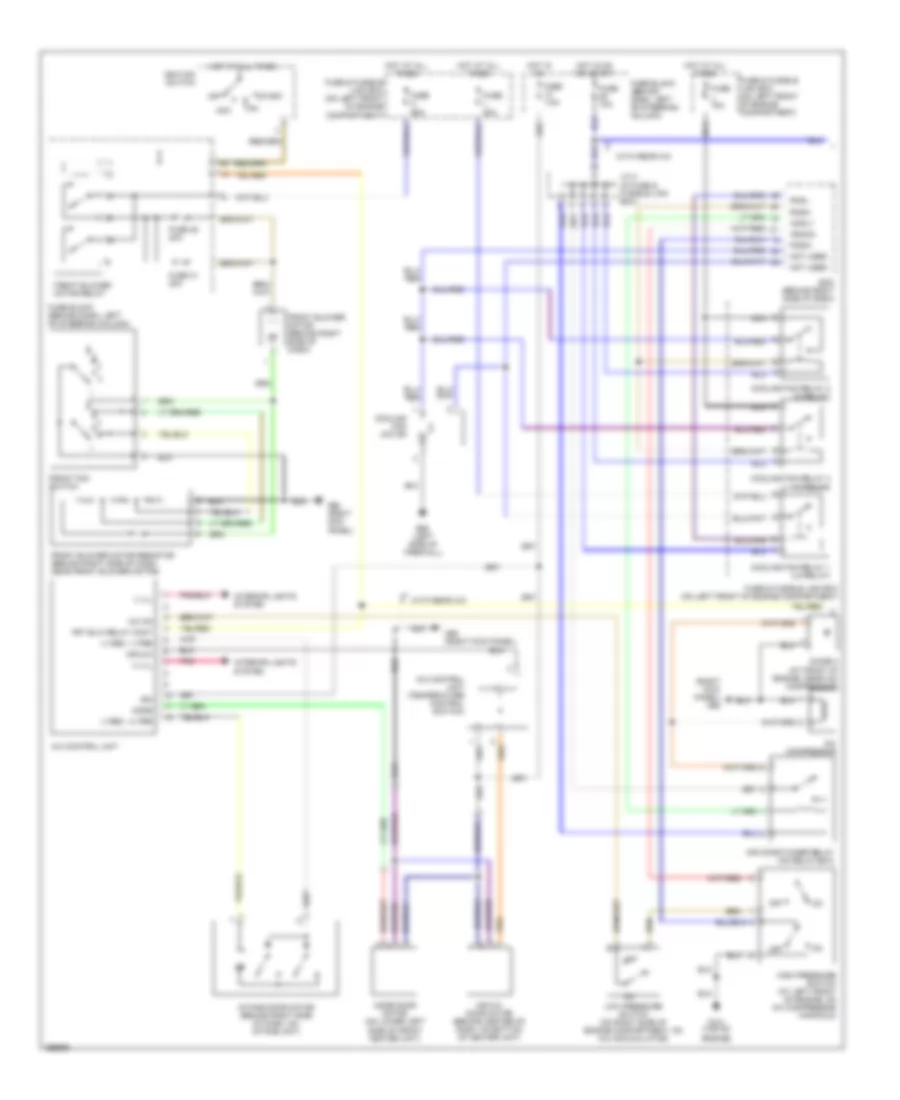 Manual AC Wiring Diagram (1 of 2) for Nissan Quest GLE 2002