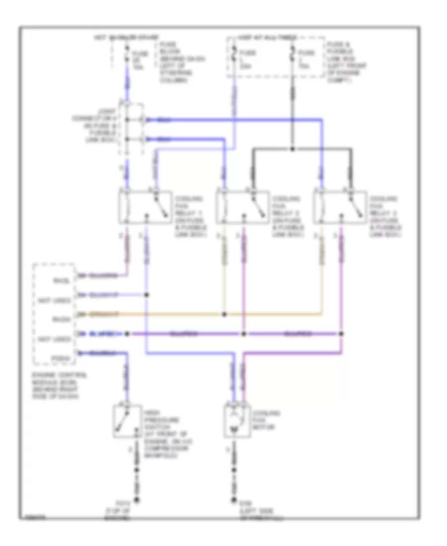 Cooling Fan Wiring Diagram for Nissan Quest GLE 2002