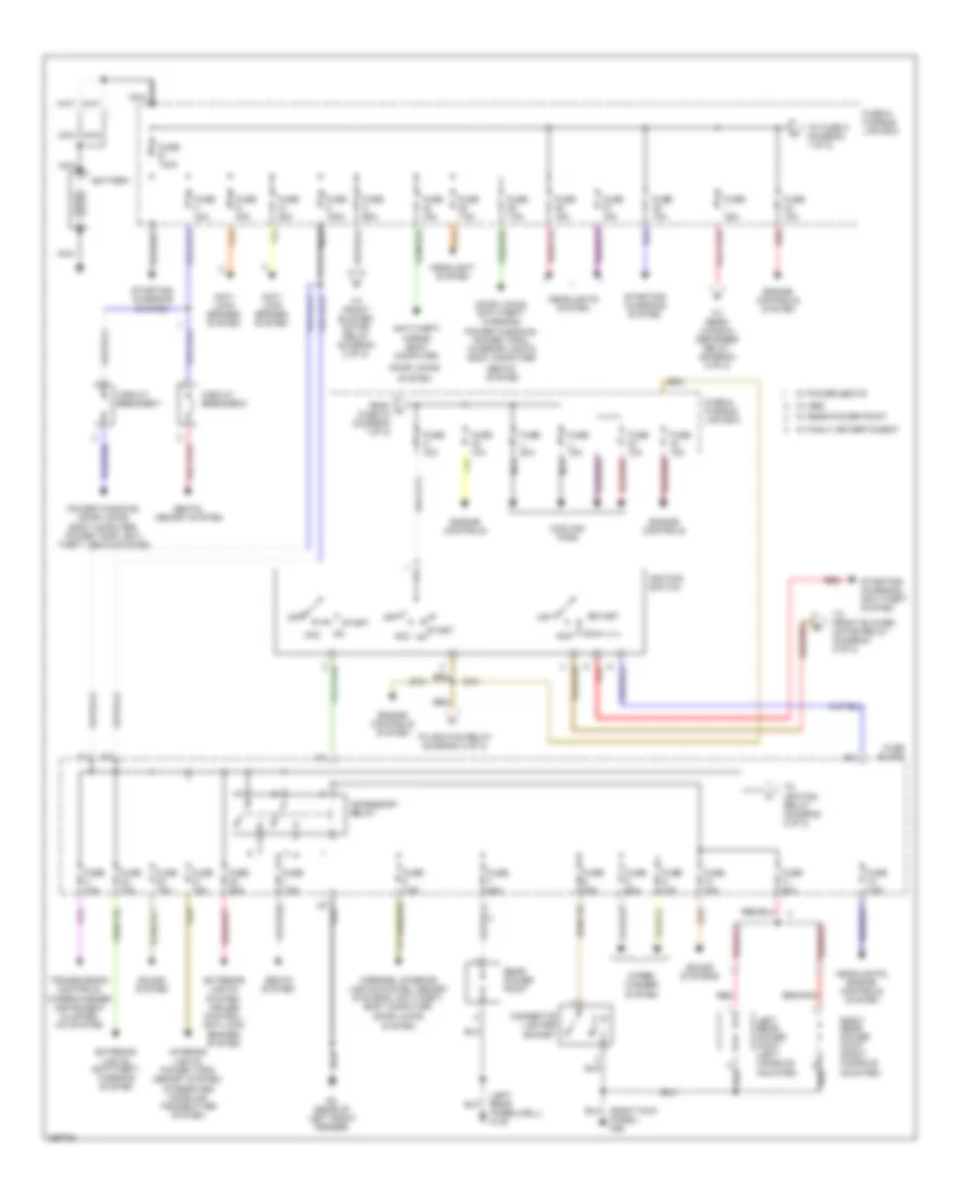 Power Distribution Wiring Diagram 1 of 2 for Nissan Quest GLE 2002