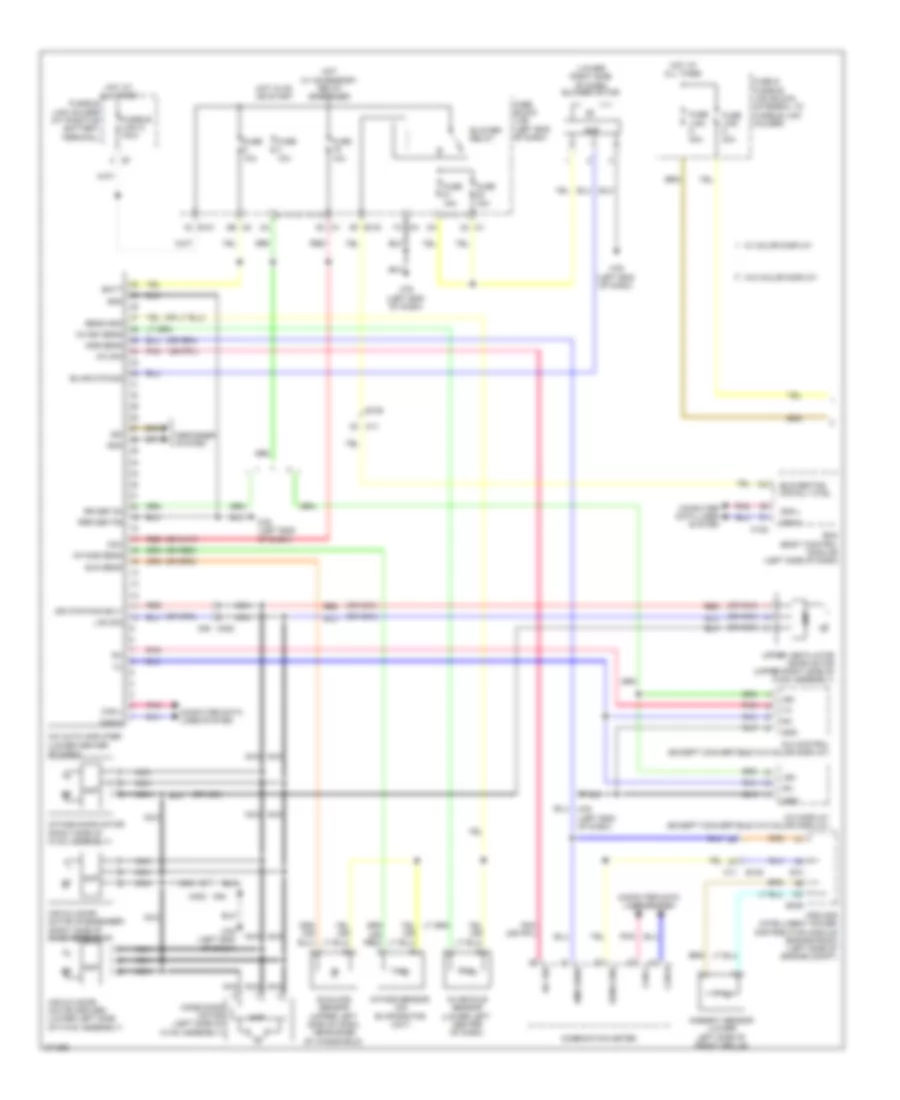 Automatic AC Wiring Diagram (1 of 2) for Nissan Murano SL 2012