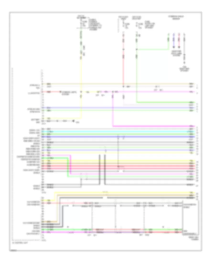 Bose Radio Wiring Diagram, Except Convertible without Navigation (1 of 4) for Nissan Murano SL 2012