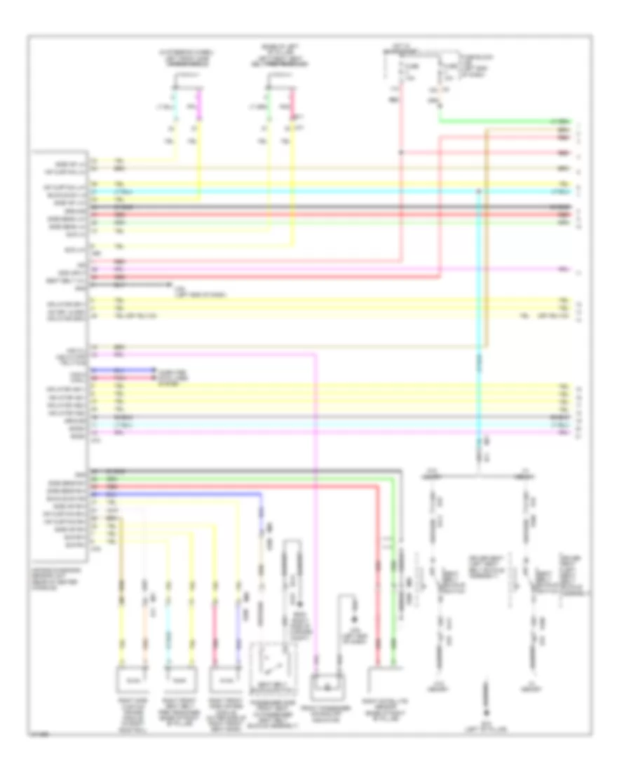 Supplemental Restraints Wiring Diagram Except Convertible 1 of 2 for Nissan Murano SL 2012