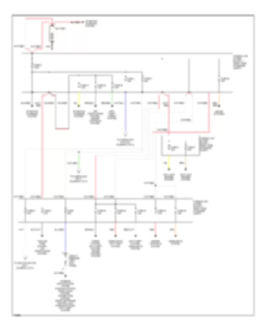 Power Distribution Wiring Diagram 1 of 2 for Nissan 240SX 1998