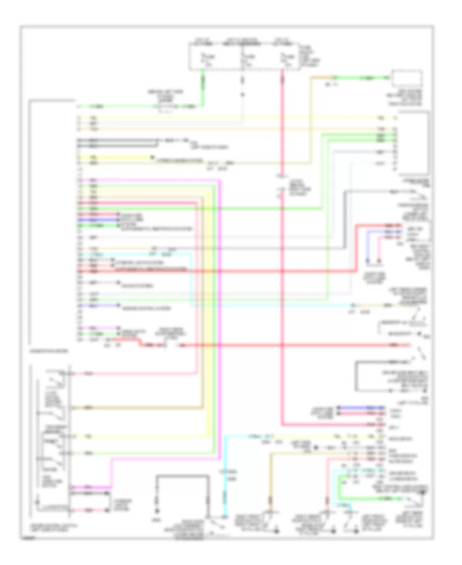 Instrument Cluster Wiring Diagram for Nissan Leaf SV 2013