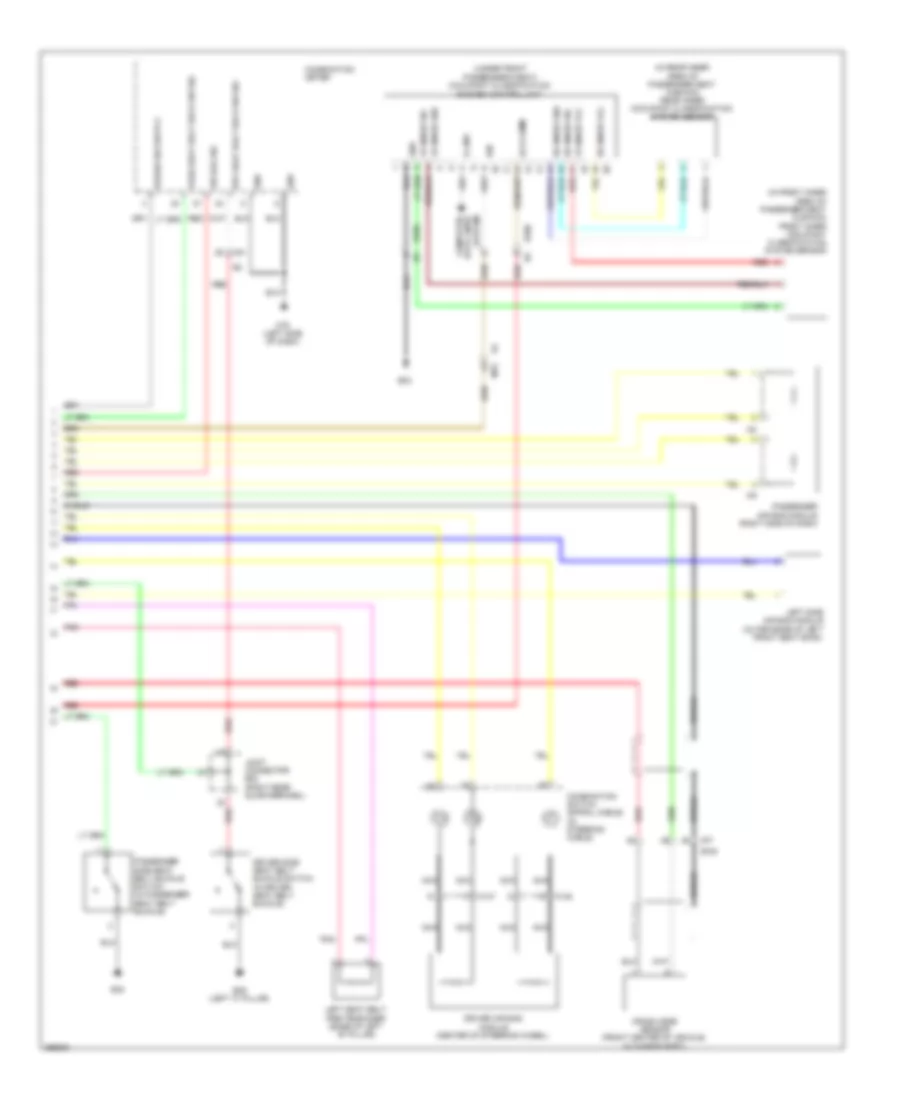 Supplemental Restraints Wiring Diagram (2 of 2) for Nissan Leaf SV 2013