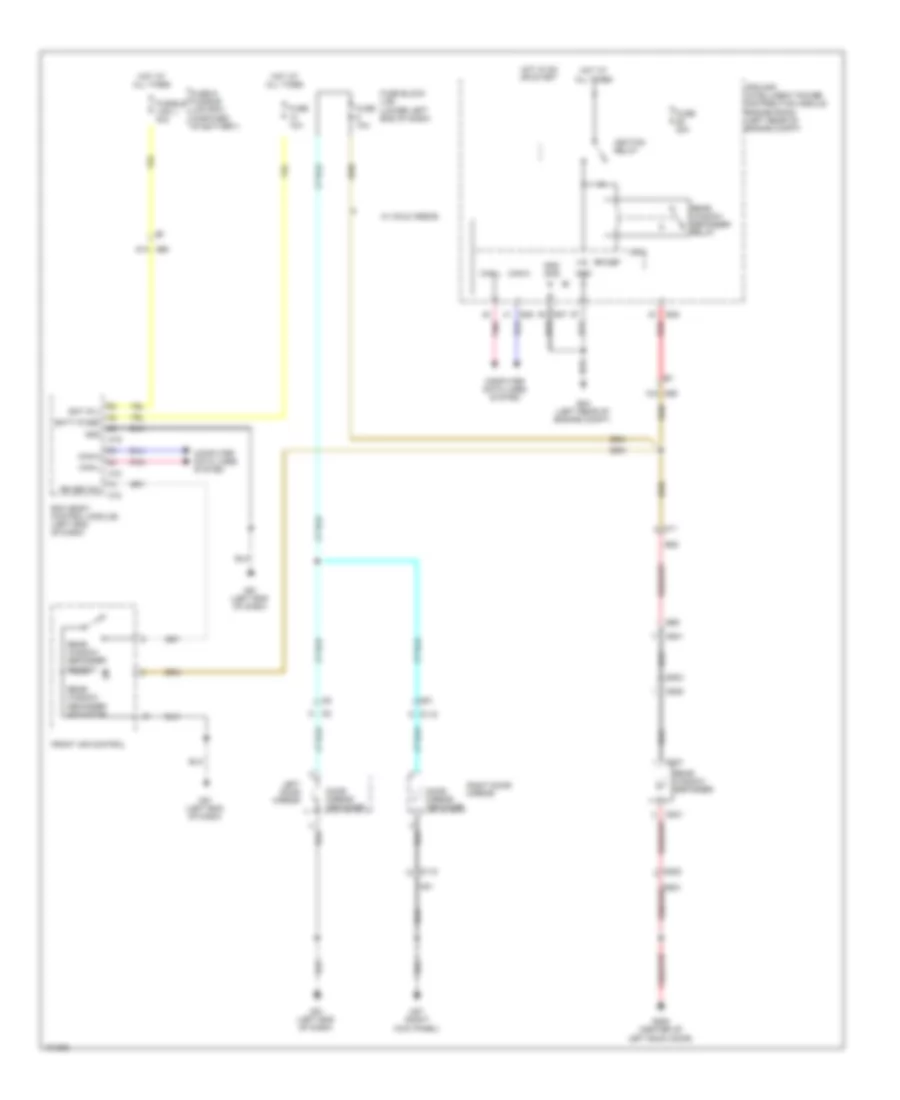 Defoggers Wiring Diagram for Nissan NV200 Taxi 2014
