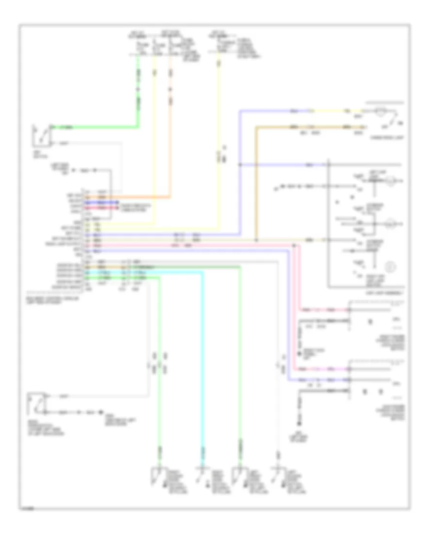 Courtesy Lamps Wiring Diagram for Nissan NV200 Taxi 2014
