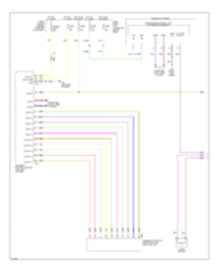 Instrument Illumination Wiring Diagram 1 of 2 for Nissan NV200 Taxi 2014