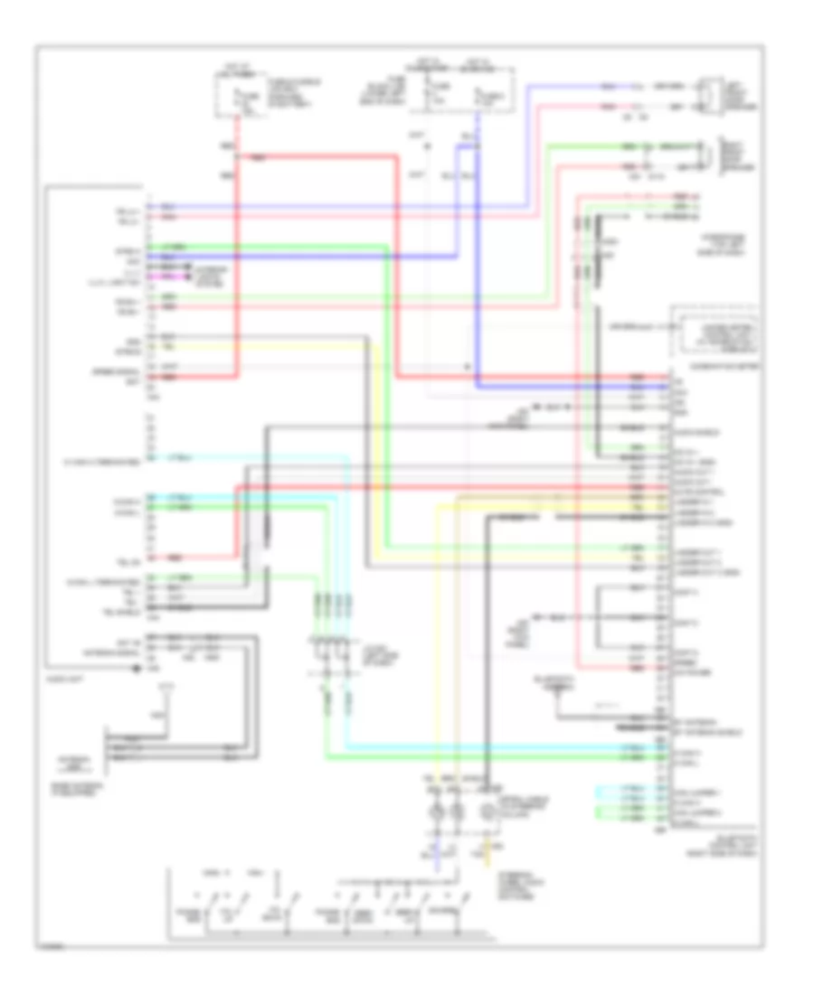 Bose Radio Wiring Diagram, without Navigation for Nissan NV200 Taxi 2014