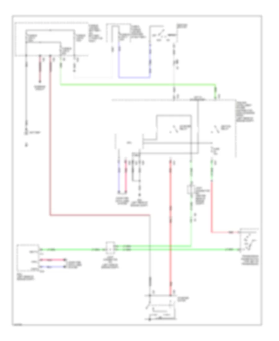 Starting Wiring Diagram for Nissan NV200 Taxi 2014