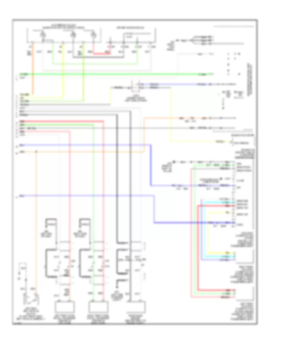 Supplemental Restraints Wiring Diagram (2 of 2) for Nissan NV200 Taxi 2014