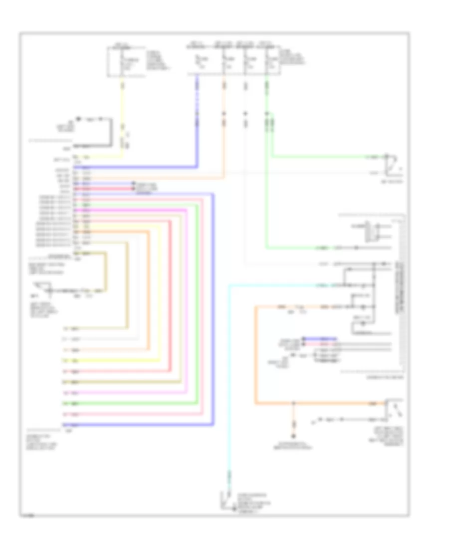 Chime Wiring Diagram for Nissan NV200 Taxi 2014