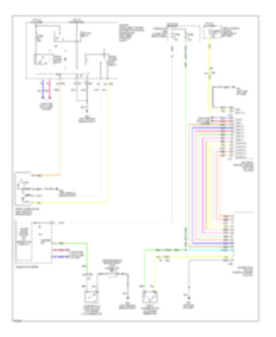 WiperWasher Wiring Diagram for Nissan NV200 Taxi 2014