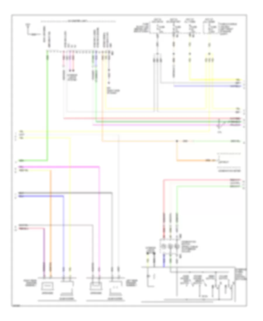 Premium Radio Wiring Diagram, with Rockford Fosgate without Navigation (2 of 3) for Nissan Sentra S 2010
