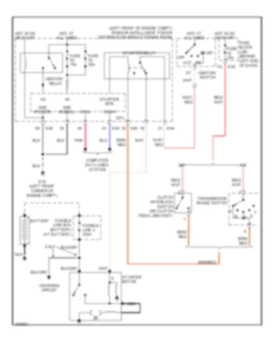 Starting Wiring Diagram for Nissan Sentra S 2010