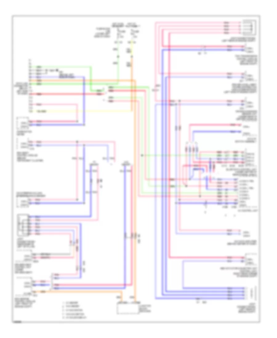 Computer Data Lines Wiring Diagram for Nissan Maxima S 2013