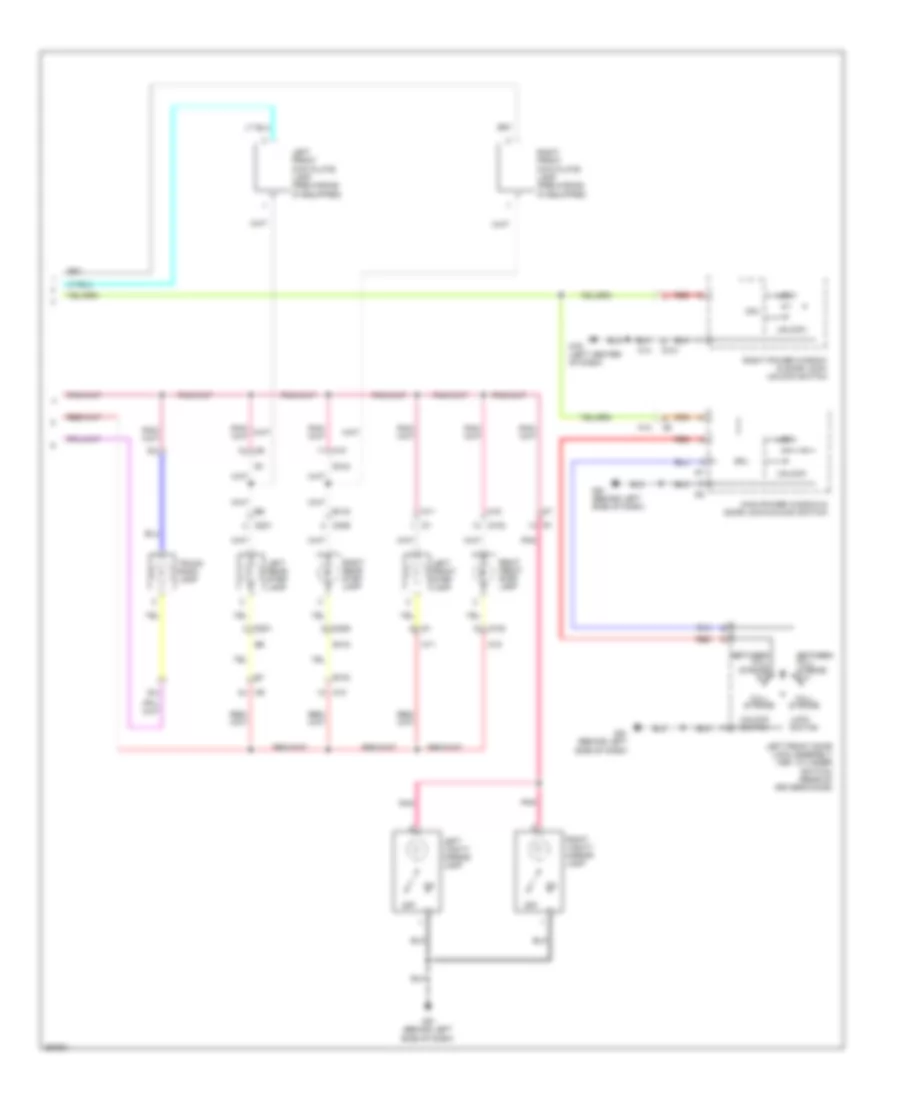 Courtesy Lamps Wiring Diagram 2 of 2 for Nissan Maxima S 2013
