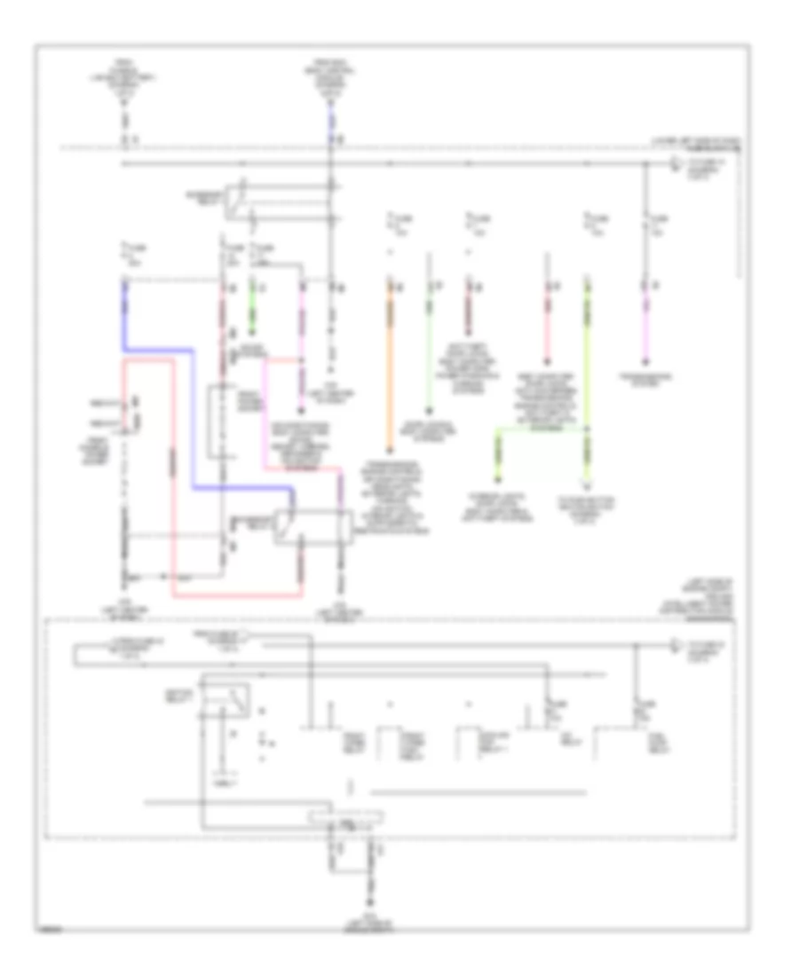 Power Distribution Wiring Diagram 2 of 3 for Nissan Maxima S 2013