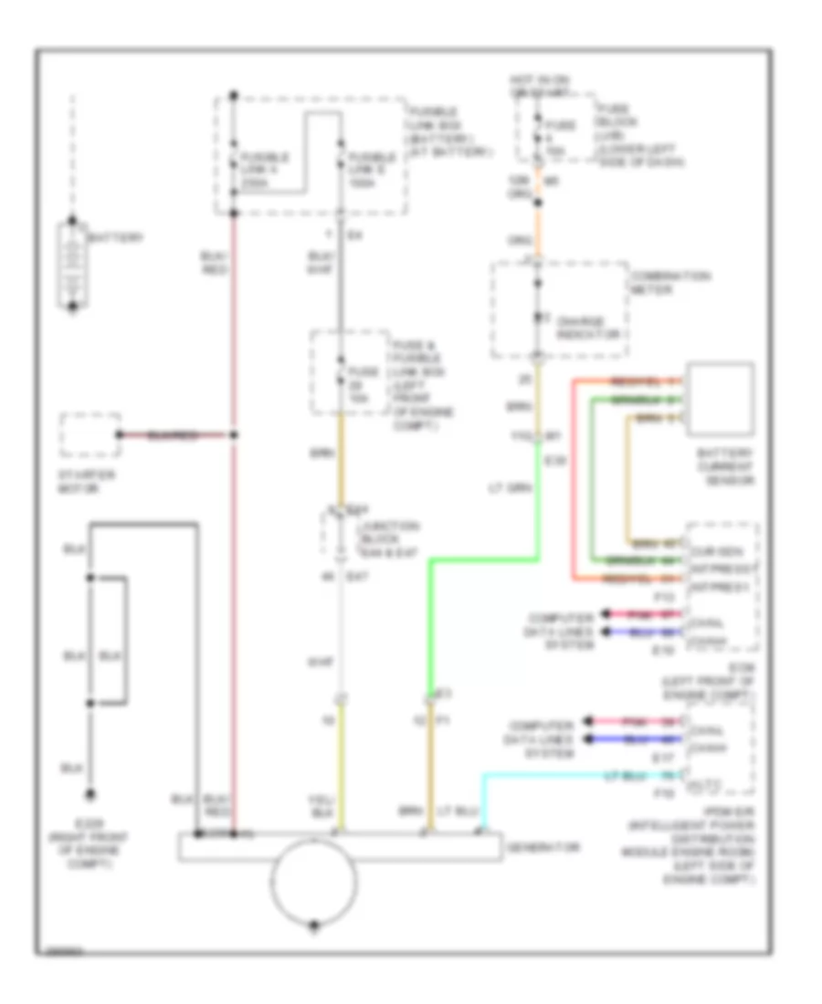 Charging Wiring Diagram for Nissan Maxima S 2013