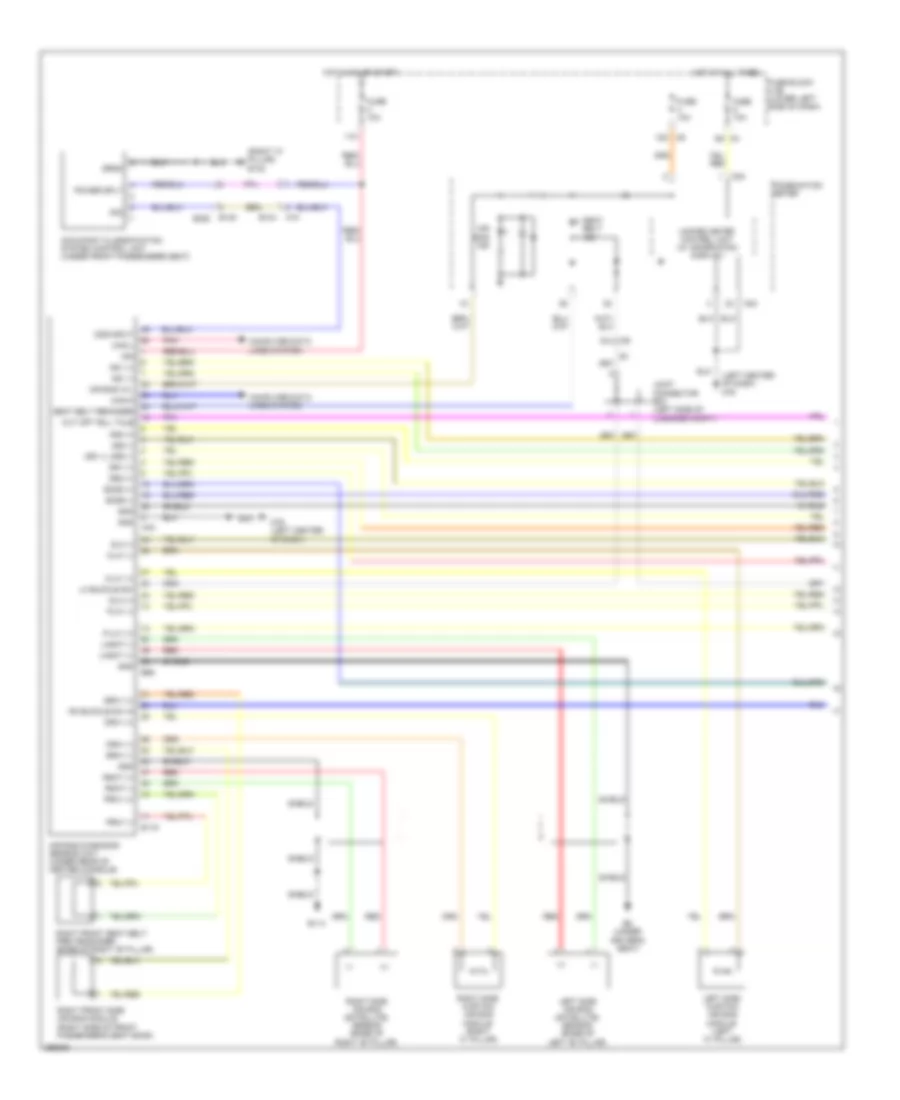 Supplemental Restraints Wiring Diagram 1 of 2 for Nissan Maxima S 2013