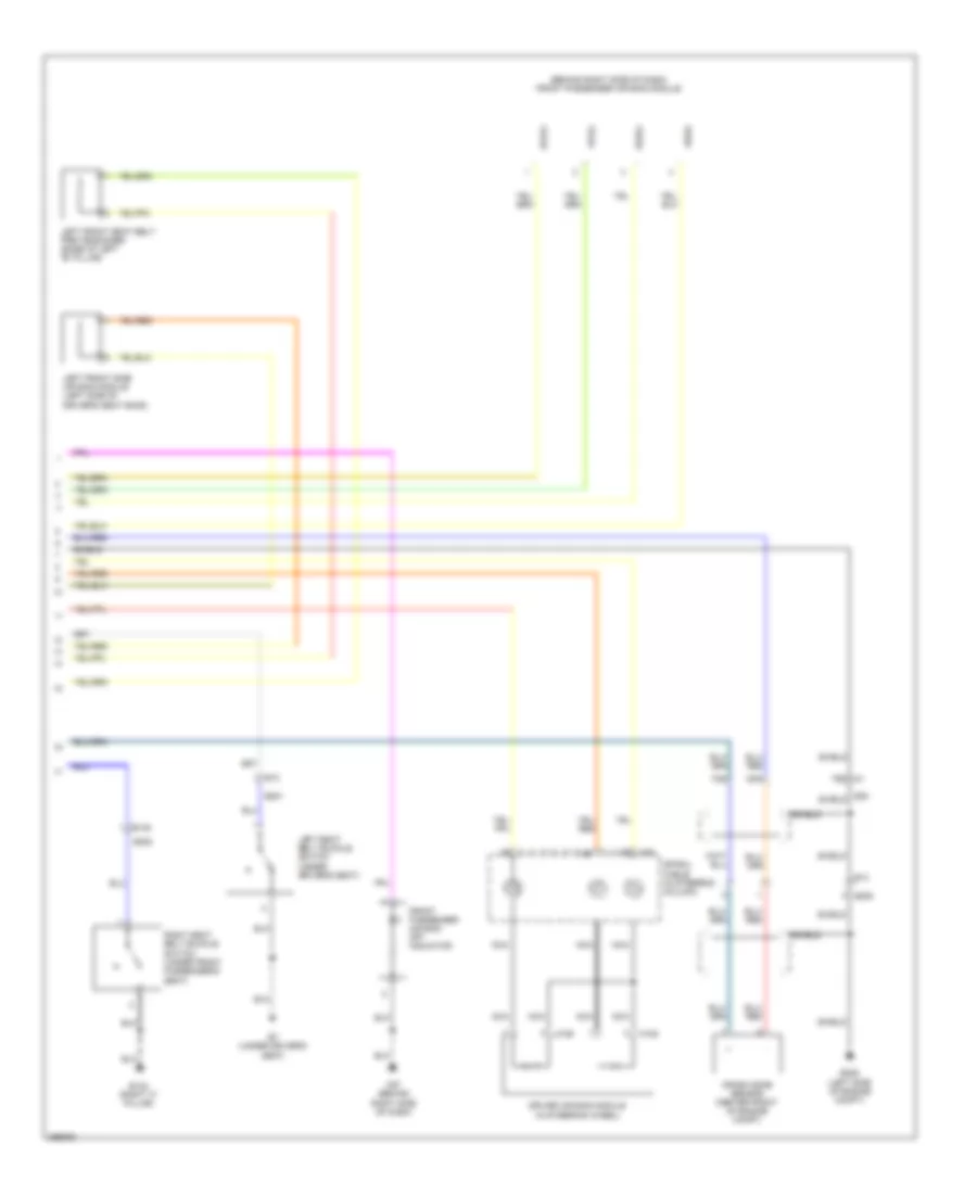 Supplemental Restraints Wiring Diagram (2 of 2) for Nissan Maxima S 2013