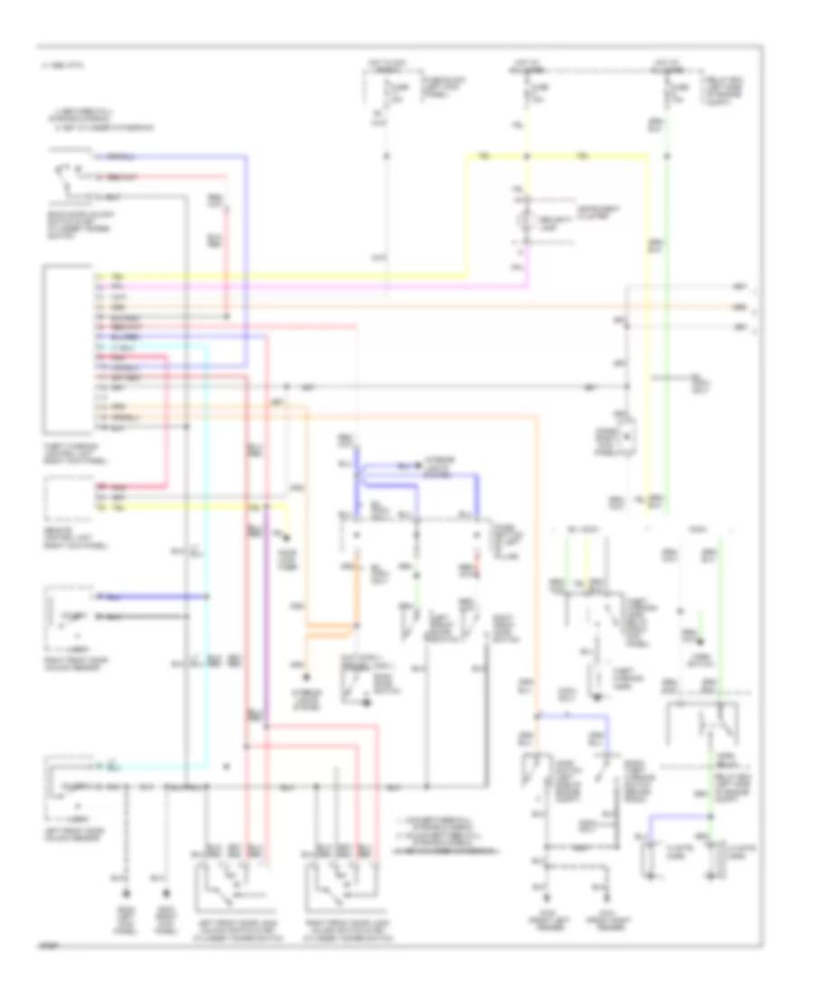 Anti theft Wiring Diagram USA 1 of 2 for Nissan 300ZX 1994