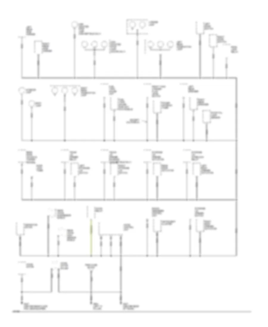 Ground Distribution Wiring Diagram 4 of 4 for Nissan 300ZX 1994