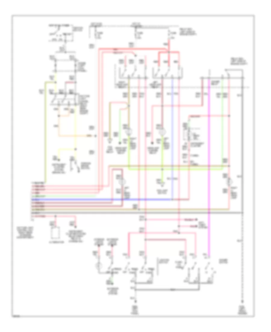 Headlamps Wiring Diagram with DRL for Nissan 300ZX 1994