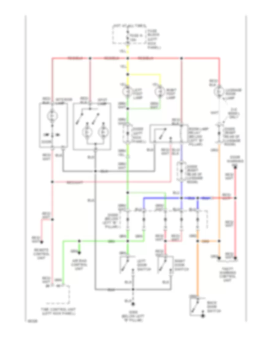 Courtesy Lamps Wiring Diagram for Nissan 300ZX 1994
