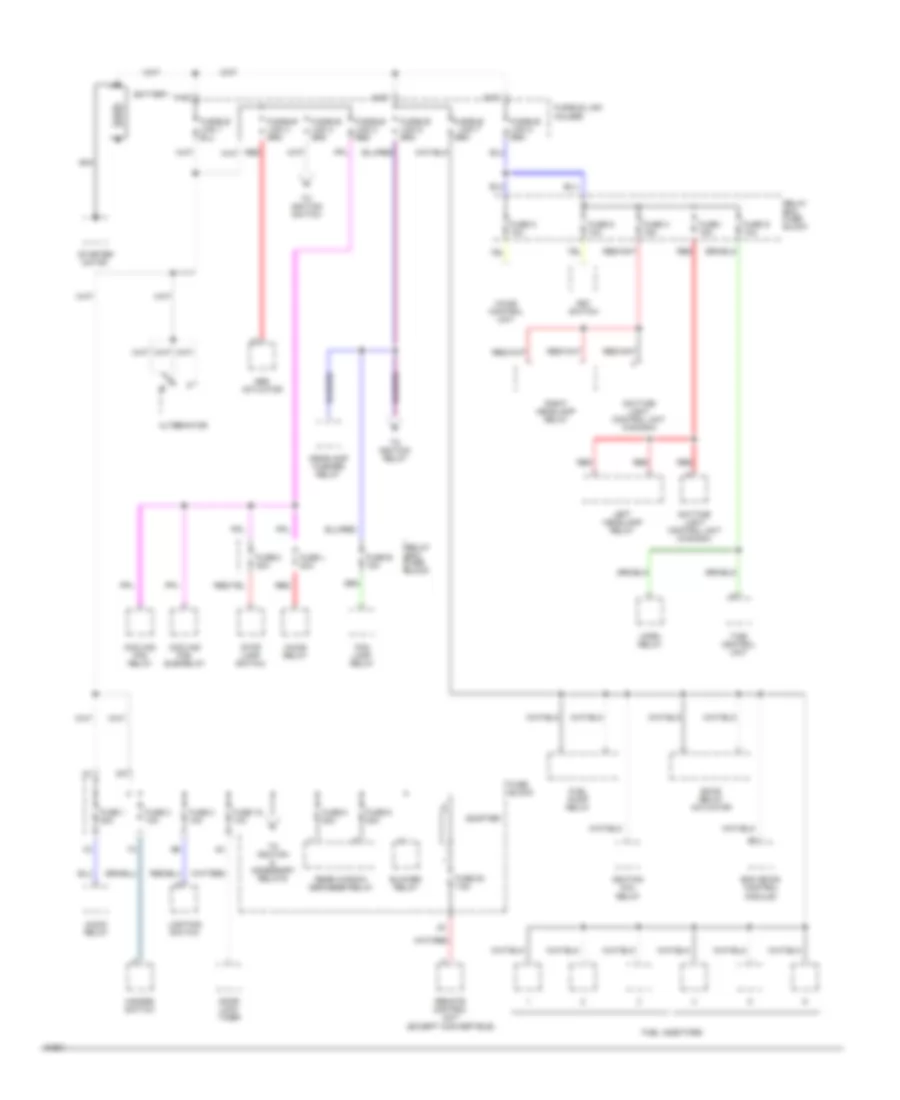 Power Distribution Wiring Diagram 1 of 3 for Nissan 300ZX 1994