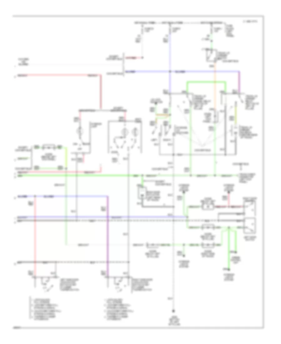 Keyless Entry Wiring Diagram 2 of 2 for Nissan 300ZX 1994