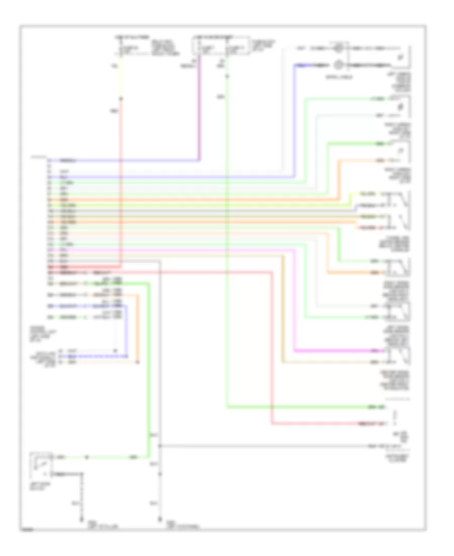 Supplemental Restraint Wiring Diagram for Nissan 300ZX 1994