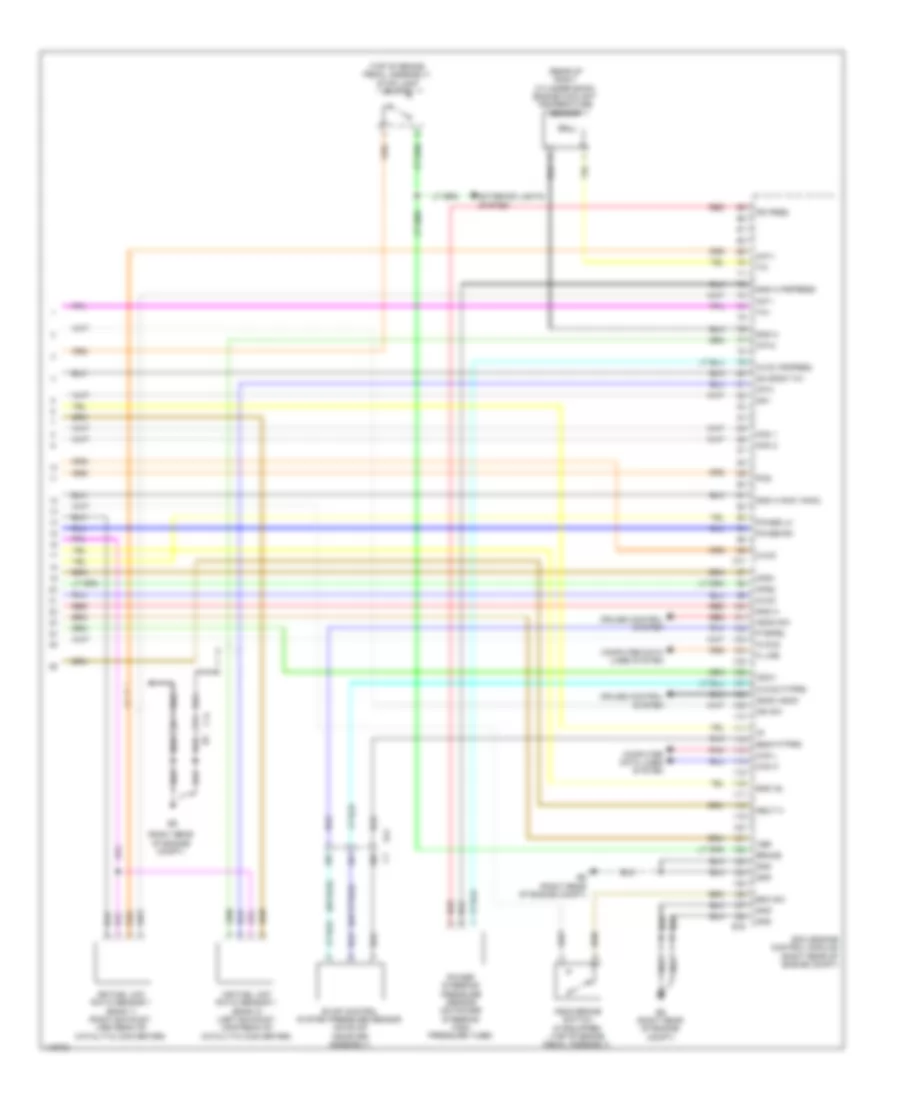 4.0L, Engine Performance Wiring Diagram (6 of 6) for Nissan NV2500 HD S 2014