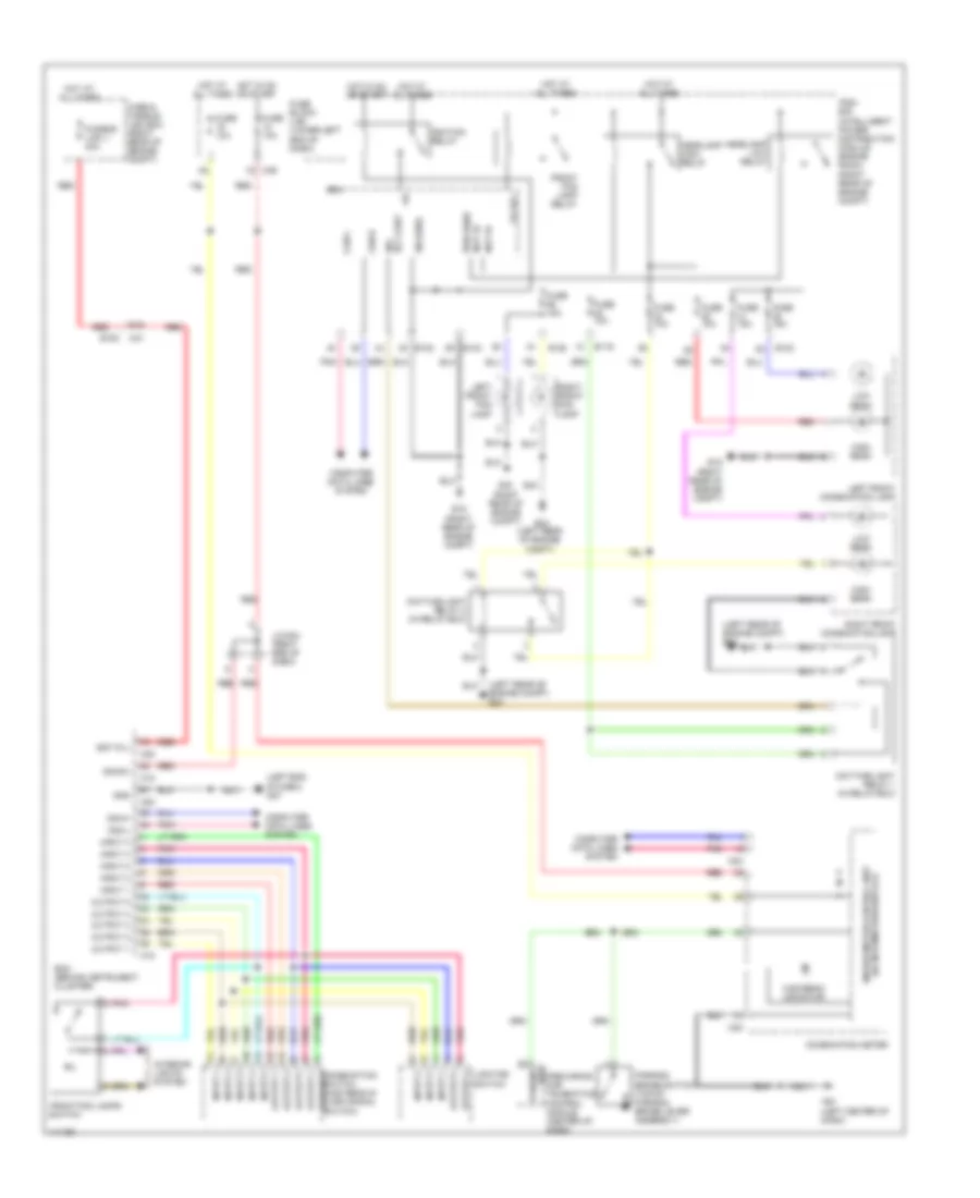 Headlights Wiring Diagram, USA for Nissan NV2500 HD S 2014