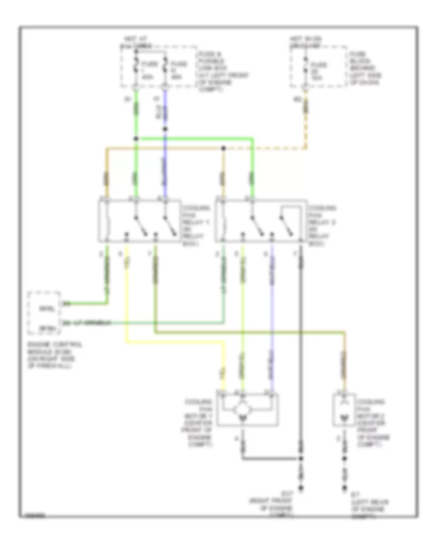 1 8L Cooling Fan Wiring Diagram for Nissan Sentra CA 2002