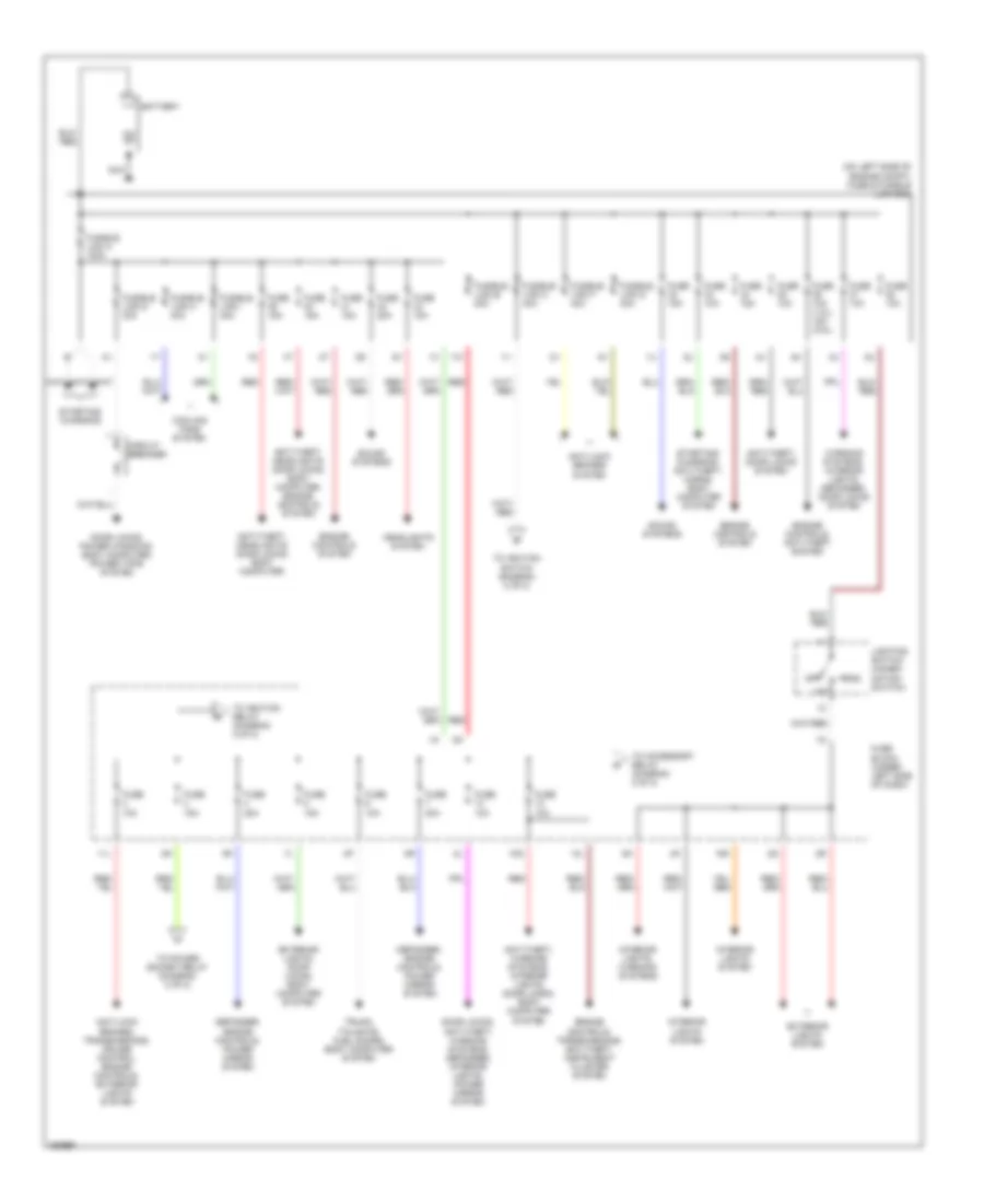 Power Distribution Wiring Diagram 1 of 2 for Nissan Sentra CA 2002