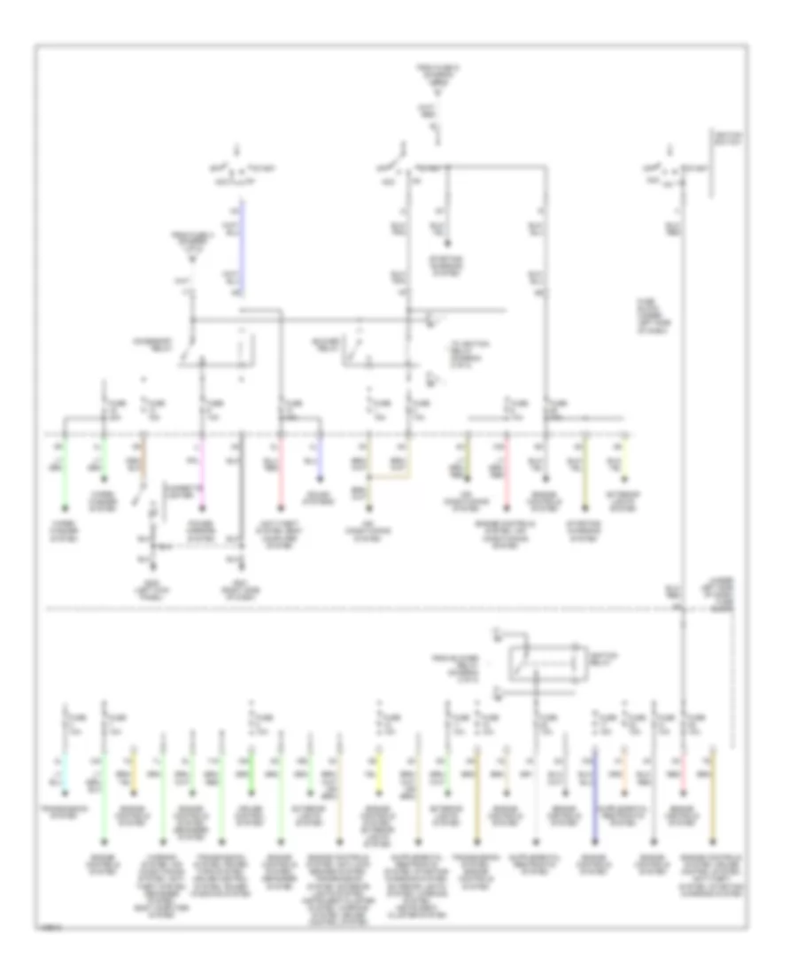 Power Distribution Wiring Diagram (2 of 2) for Nissan Altima GLE 1998