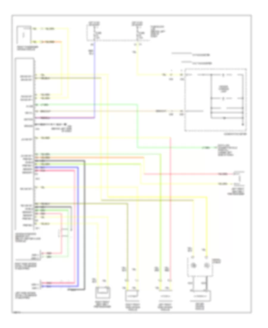 Supplemental Restraint Wiring Diagram for Nissan Sentra GXE 2002