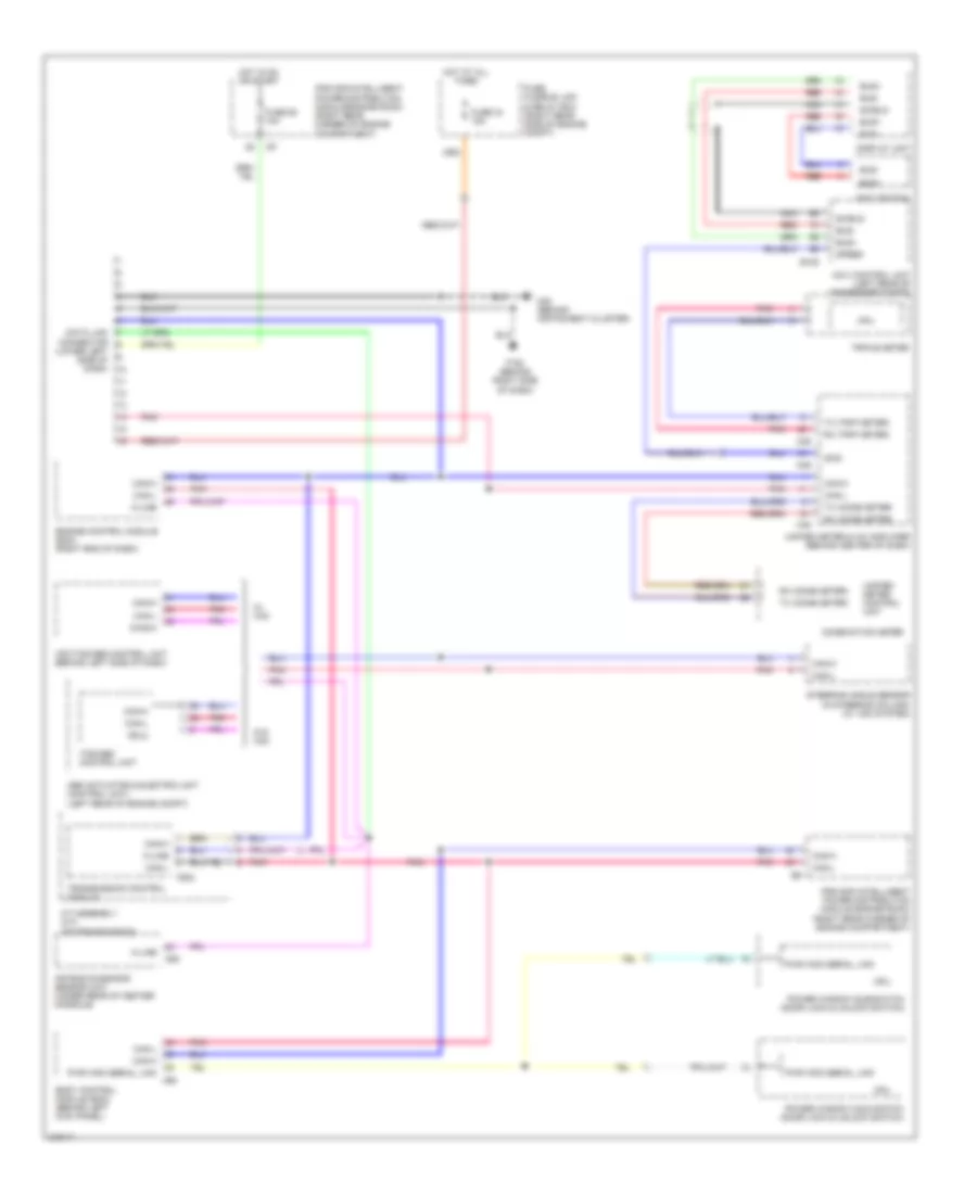 Computer Data Lines Wiring Diagram for Nissan 350Z 2006