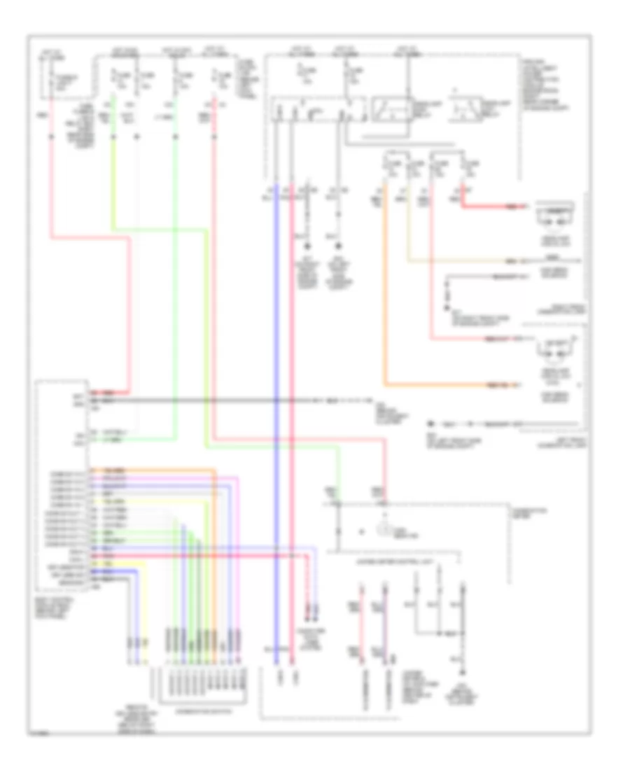 Headlights Wiring Diagram, without DRL for Nissan 350Z 2006