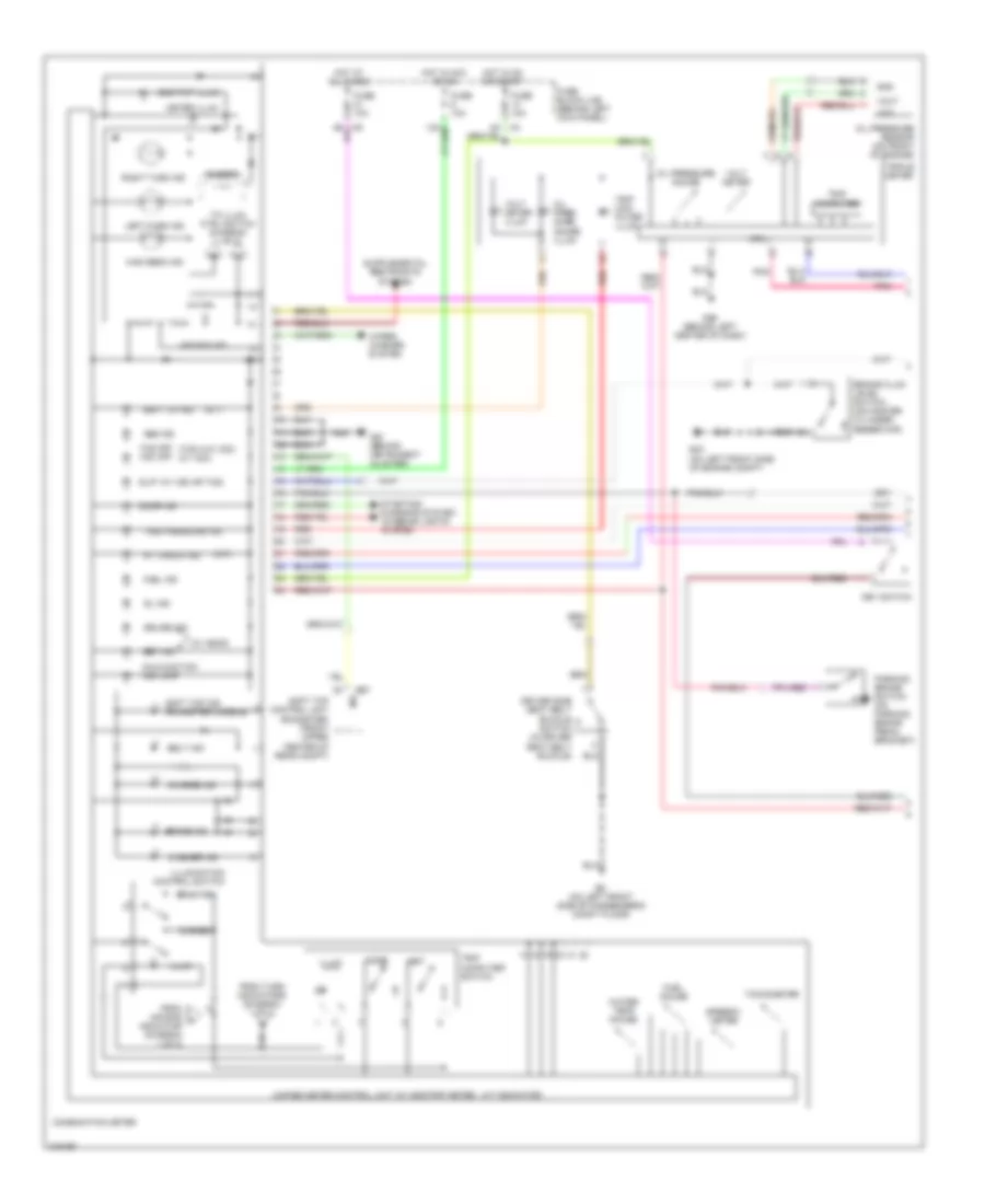 Instrument Cluster Wiring Diagram 1 of 2 for Nissan 350Z 2006