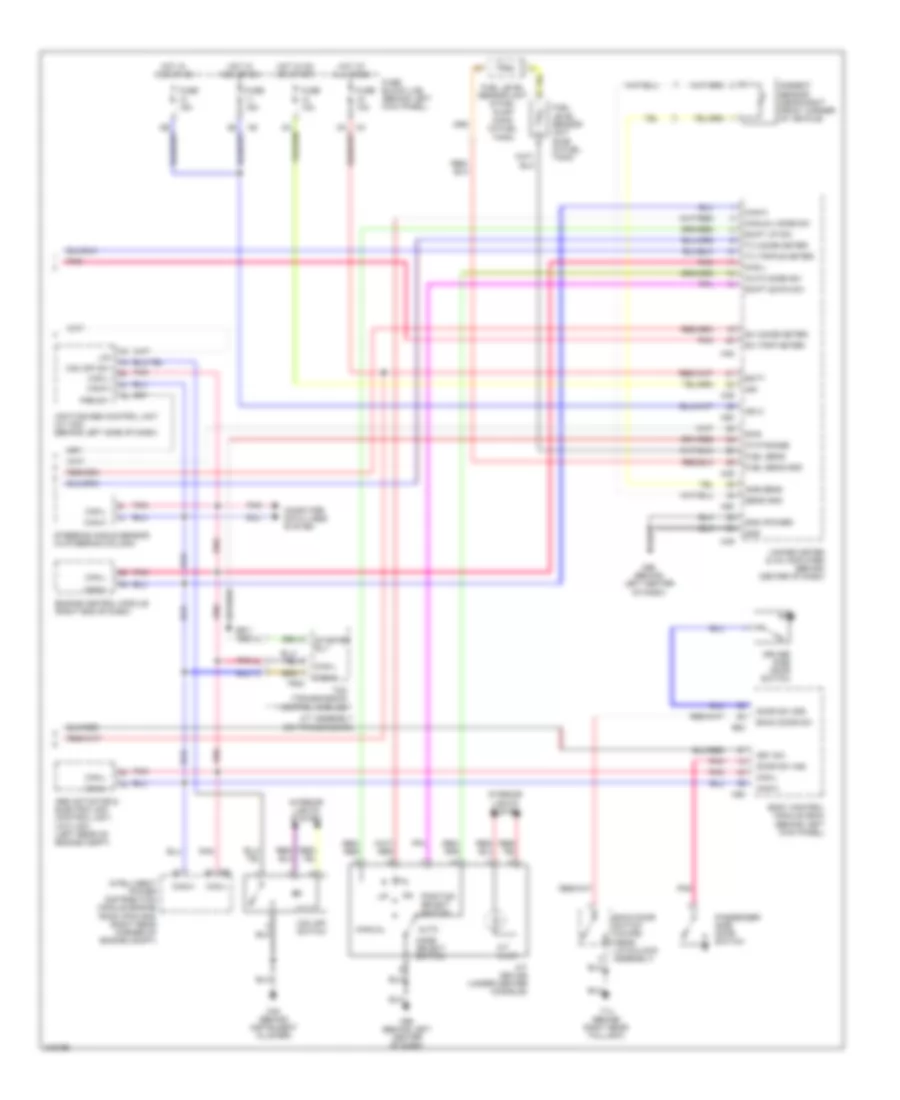Instrument Cluster Wiring Diagram 2 of 2 for Nissan 350Z 2006
