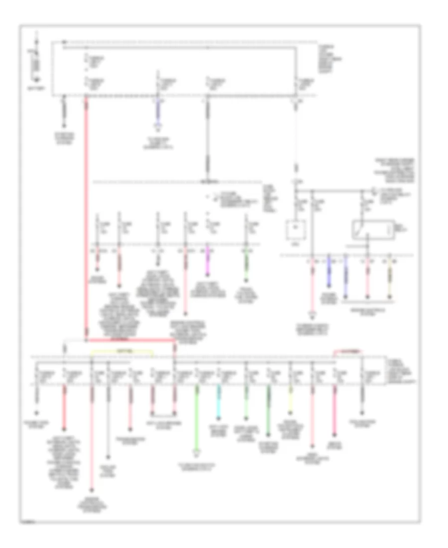 Power Distribution Wiring Diagram 1 of 3 for Nissan 350Z 2006