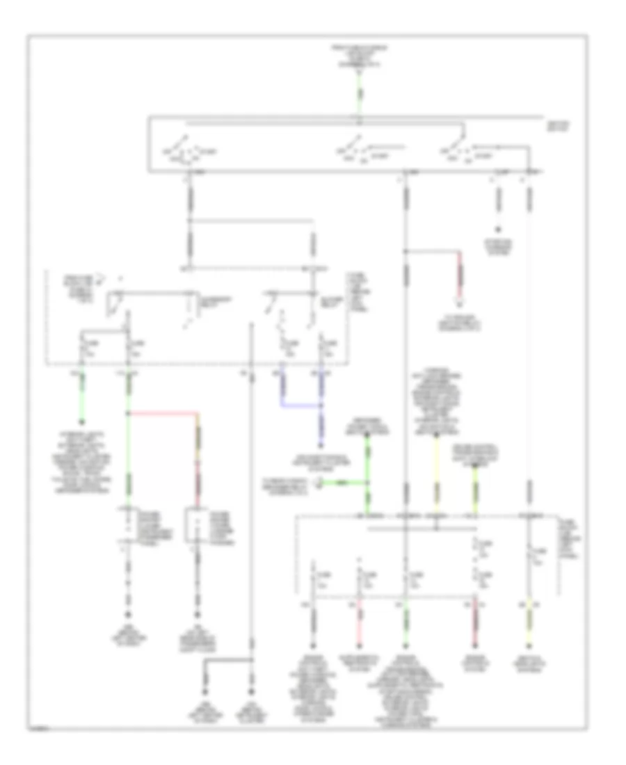 Power Distribution Wiring Diagram (2 of 3) for Nissan 350Z 2006