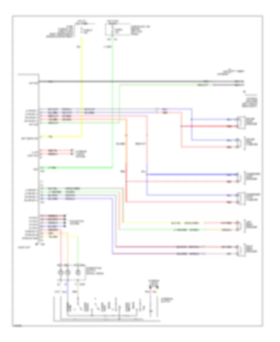 Radio Wiring Diagram, Except Bose for Nissan 350Z 2006