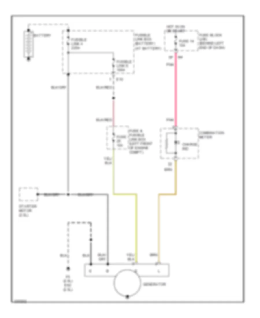 Charging Wiring Diagram for Nissan Sentra SL 2010