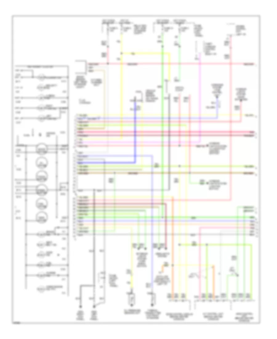 Instrument Cluster Wiring Diagram 1 of 2 for Nissan 300ZX Turbo 1994
