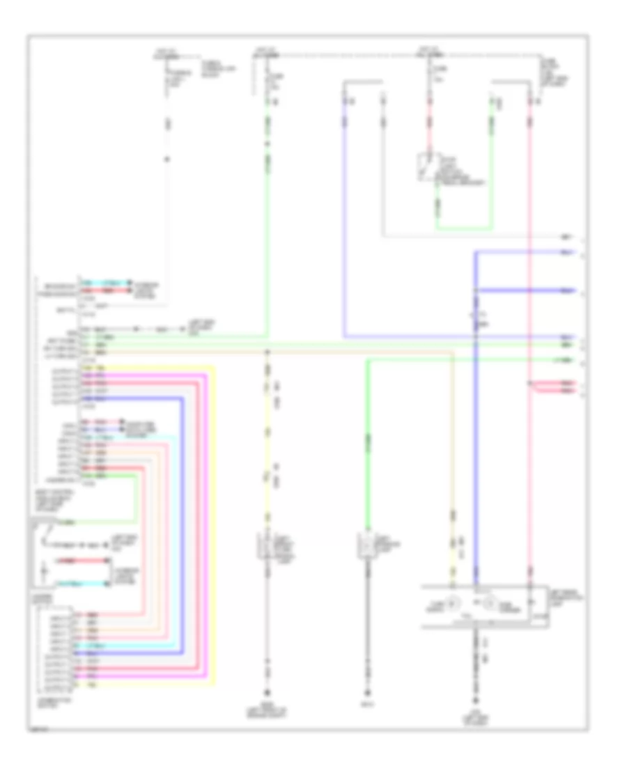Exterior Lamps Wiring Diagram, Convertible (1 of 2) for Nissan Murano CrossCabriolet 2013