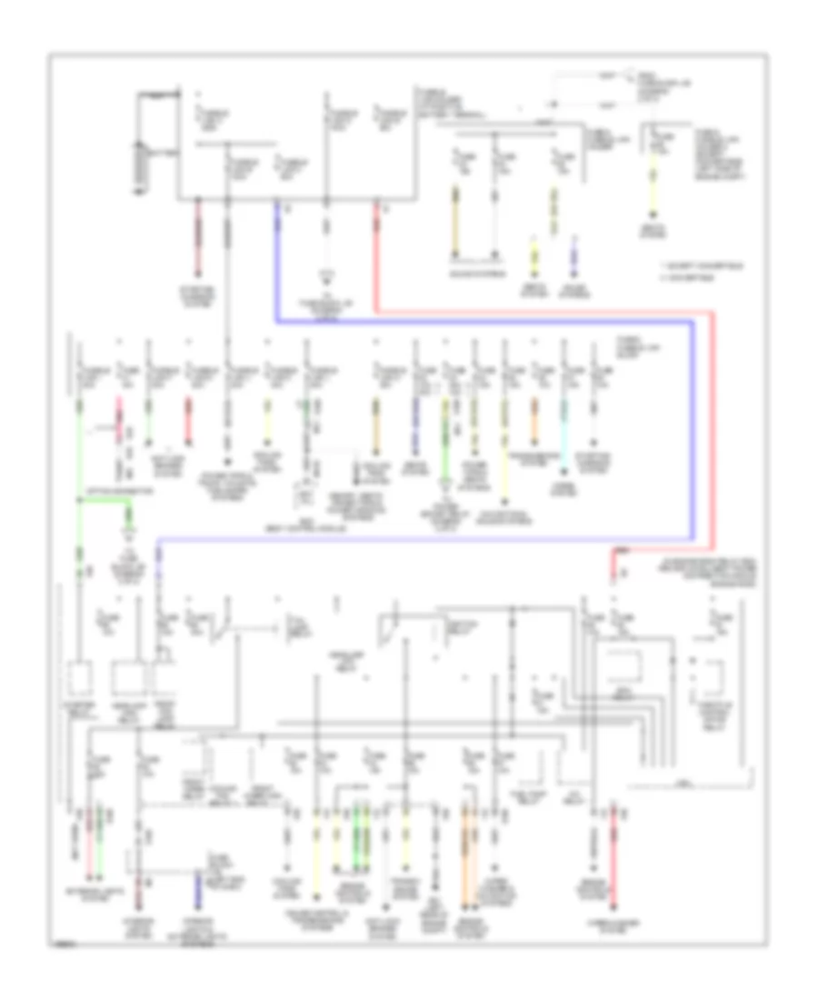 Power Distribution Wiring Diagram 1 of 2 for Nissan Murano CrossCabriolet 2013